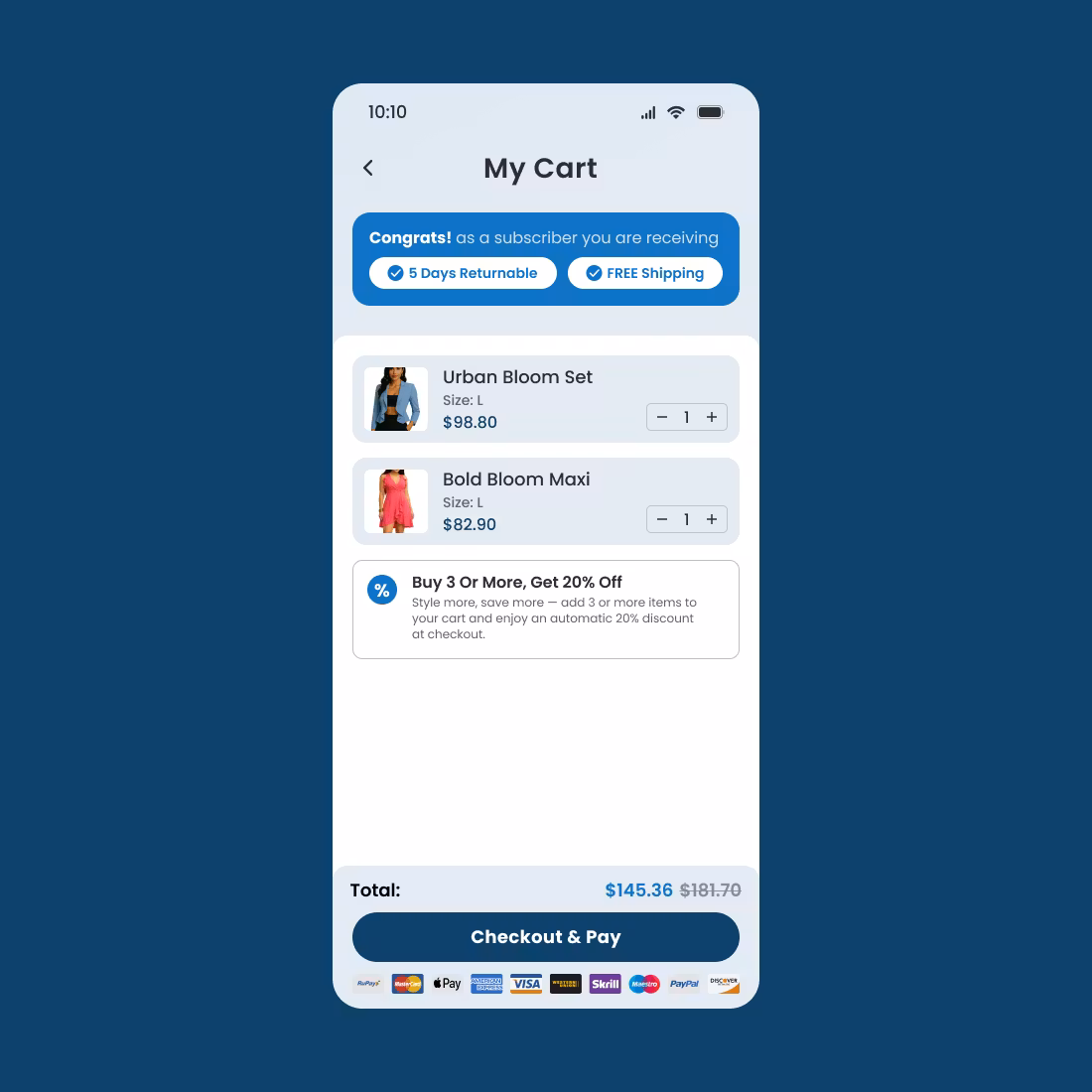 Custom Shopify checkout process optimized for fashion e-commerce